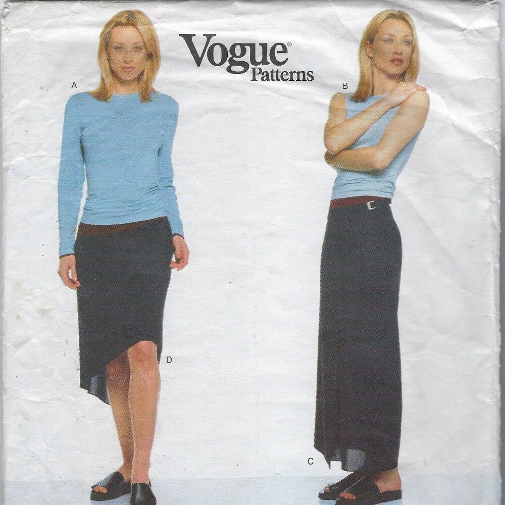 Vintage Vogue Pattern Calvin Klein American Designer Sz 6, 8, 10 - Partially Cut